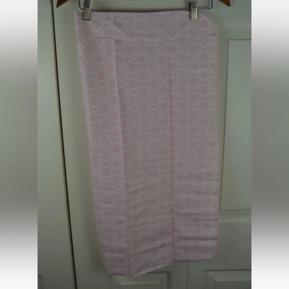 Bananafish Studio Pink White Geometric Print Baby Receiving Blanket Flannel